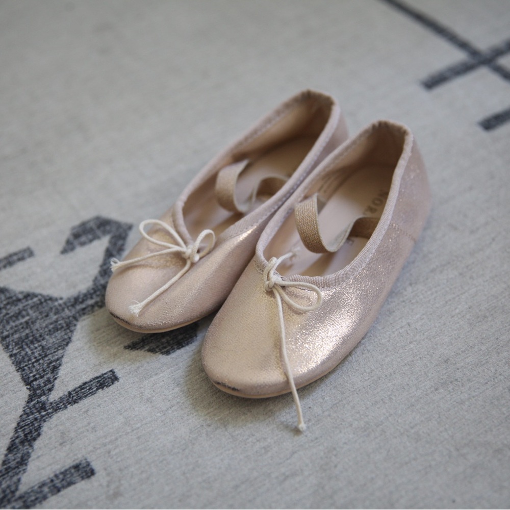 Noralee pink ballet flats size 9 toddler girls , GUC